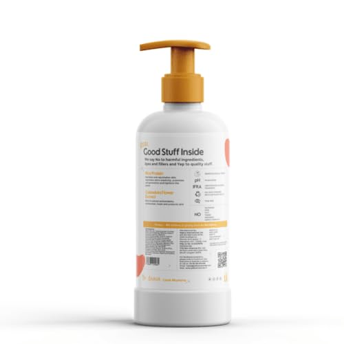 Yellow Naturals Kids Body Wash with Rice Protein & Calendula Extract | 9.3oz Gentle Bath Gel for Children Ages 4-12 | Dermatologist Tested, Paraben-Free | Perfect for Sensitive Skin & Daily Bath Time