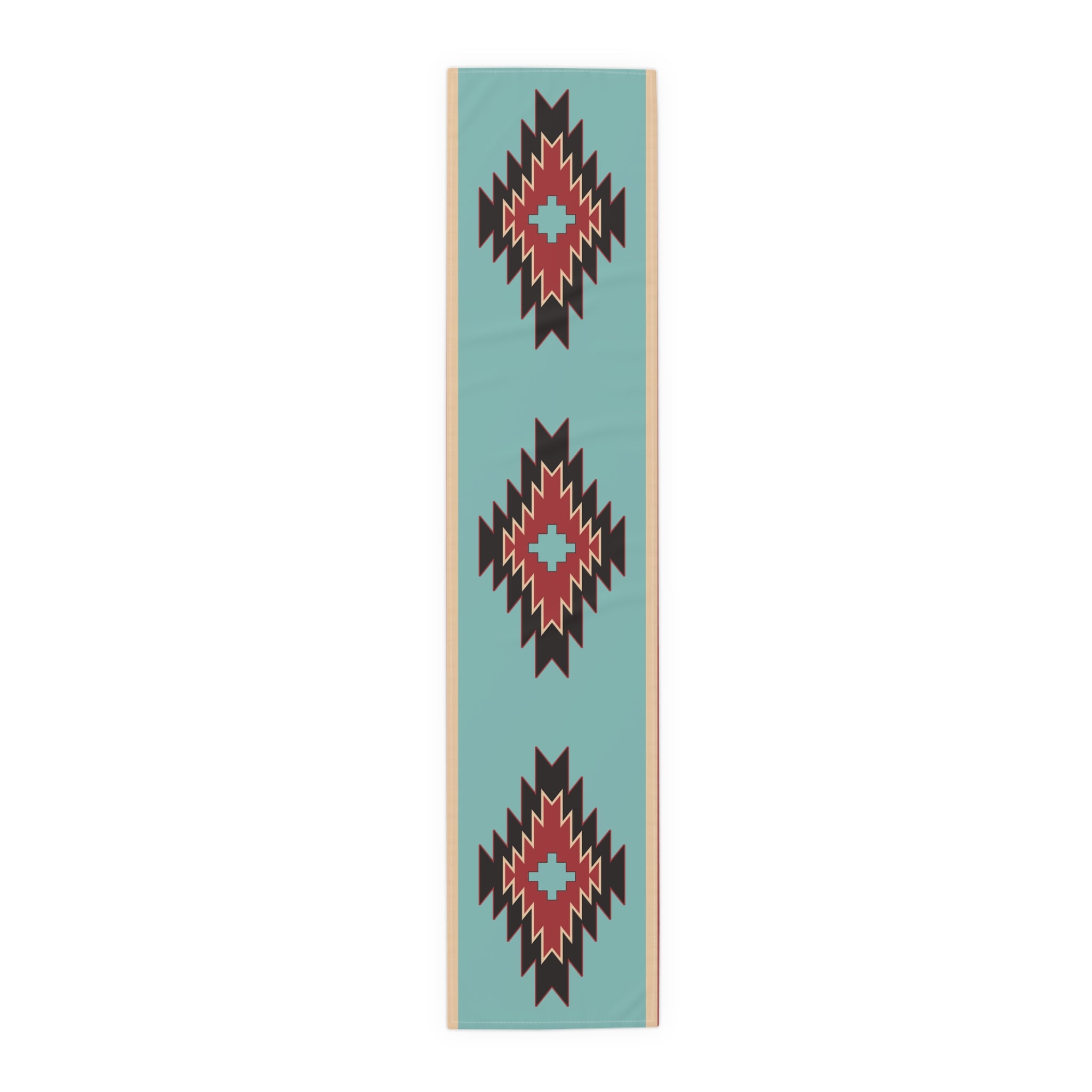 Southwestern Bohemian Rustic Table Runner - Cotton or Polyester Dining Room Decor - 2 Size Options for Kitchen & Holiday Table Settings