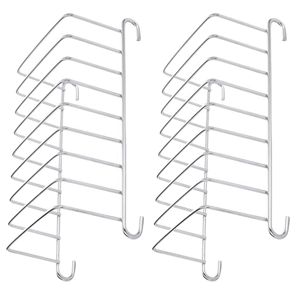 Viudecce 2-Piece Toast Bread Holder with 8 Slicing Holes - Stainless Steel Bread Cooling Rack & Organizer for Kitchen Countertop - Perfect for Toasting, Serving, and Storing Bread Slices