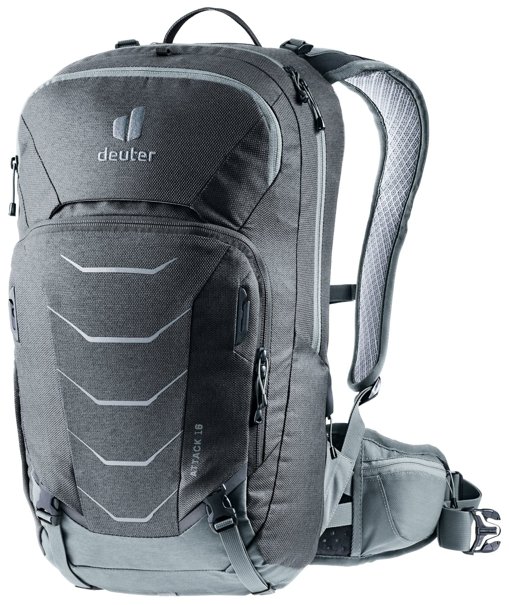 Deuter Attack 16 Bike Backpack with Protector & Streamer 2.0 Hydration System - Perfect for Cycling, Hiking & Outdoor Adventures