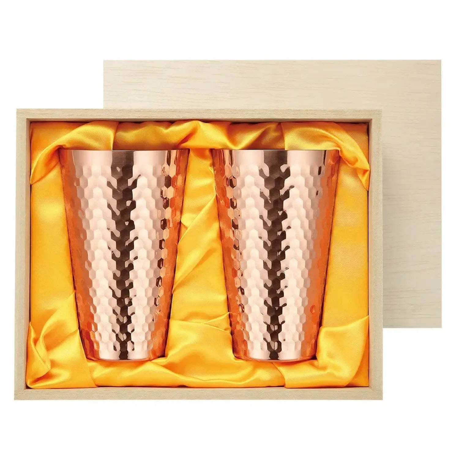 Premium Asahi Copper Tumbler Set of 2 - Insulated Copper Water Bottles for Hot & Cold Drinks - Perfect for Home, Office, Gym & Outdoor Activities
