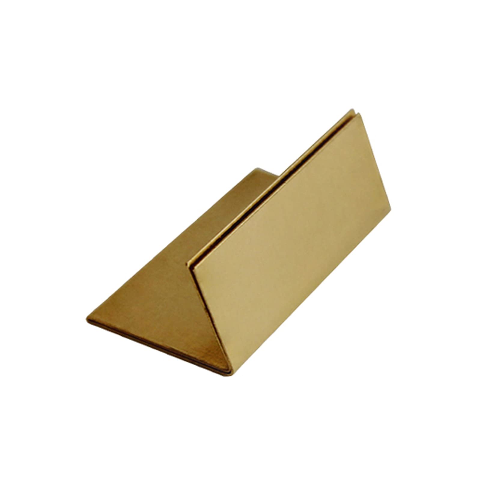 Premium Metal Business Card Holder & Stand - Golden Name Card Case & Photo Display Base - Large Size (2pcs) - Perfect for Office, Networking Events & Professional Presentations