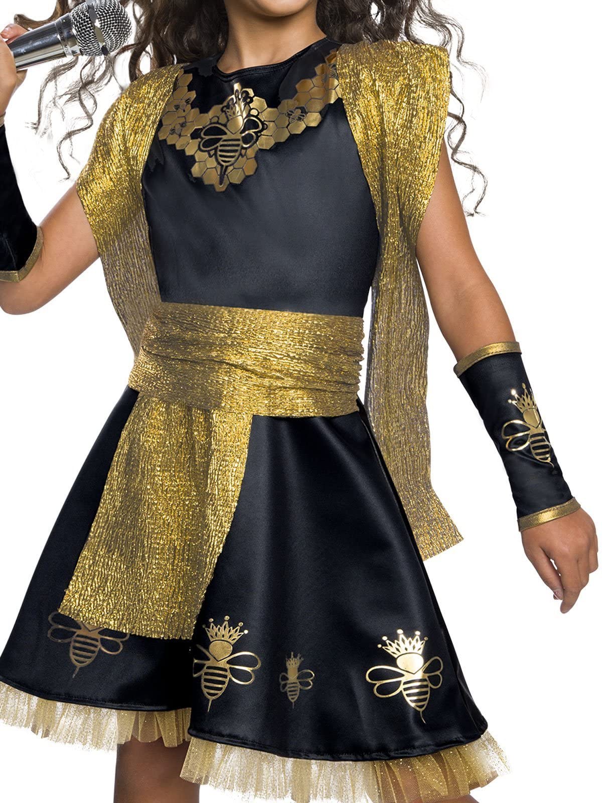 Rubies Girl's The Queen Bee Costume – Kids Halloween Dress Up, Pretend Play & Party Outfit – Perfect for Halloween, School Plays, and Themed Birthday Parties