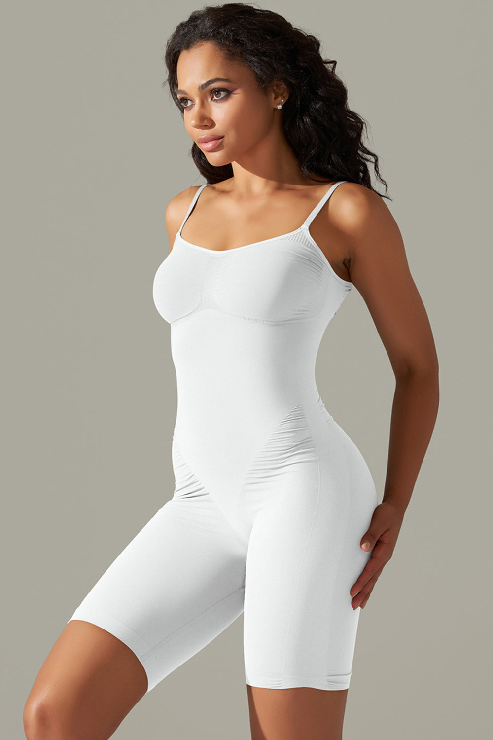 Women's Spaghetti Strap Active Romper - Workout & Lounge Wear for Yoga, Running, and Casual Outfits