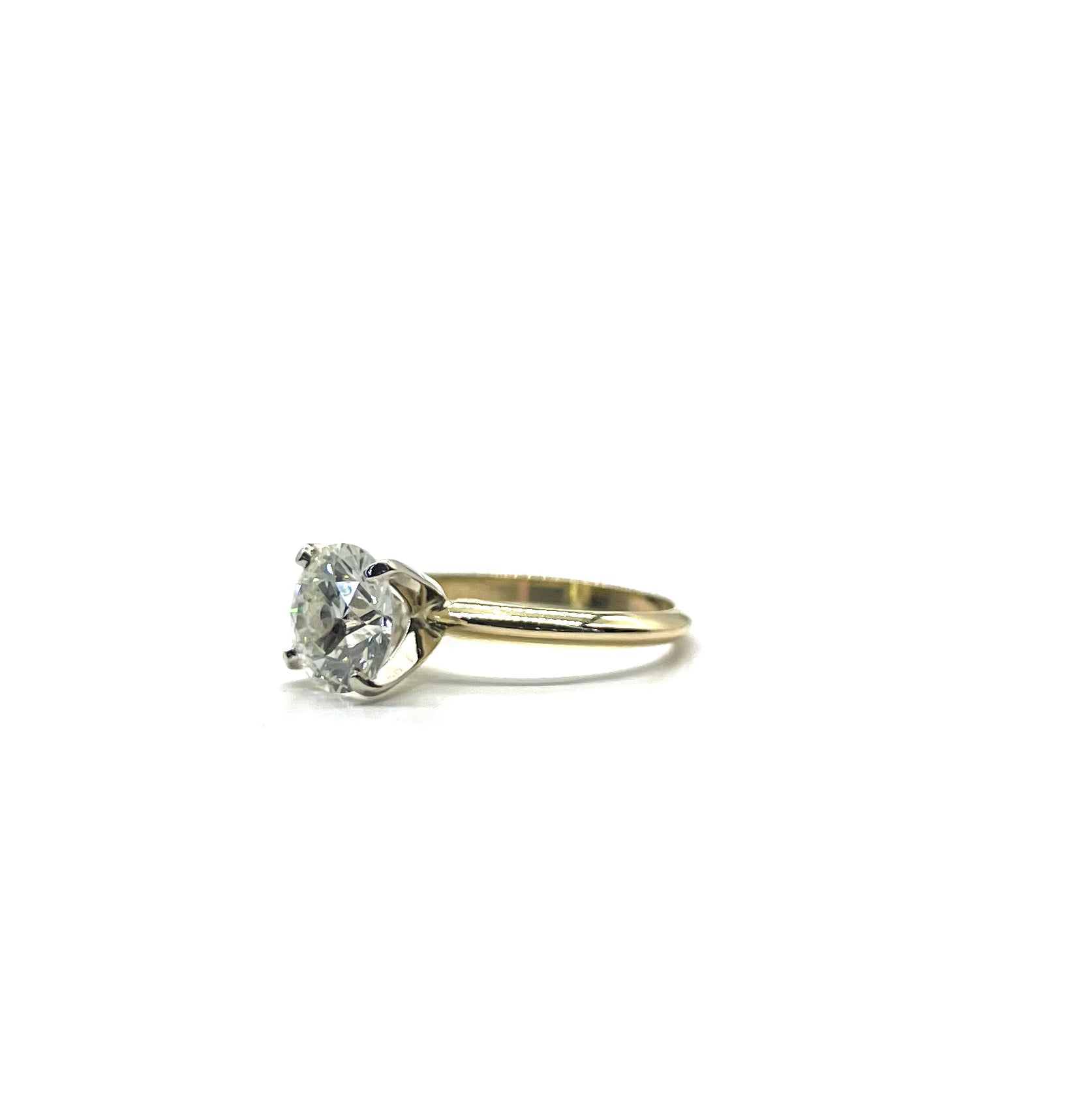 2.09ct Round Lab Grown Diamond Solitaire Engagement Ring for Women - 14K White Gold Wedding Band, Proposal Gift, Anniversary Jewelry (Perfect for Proposals, Weddings & Special Occasions)