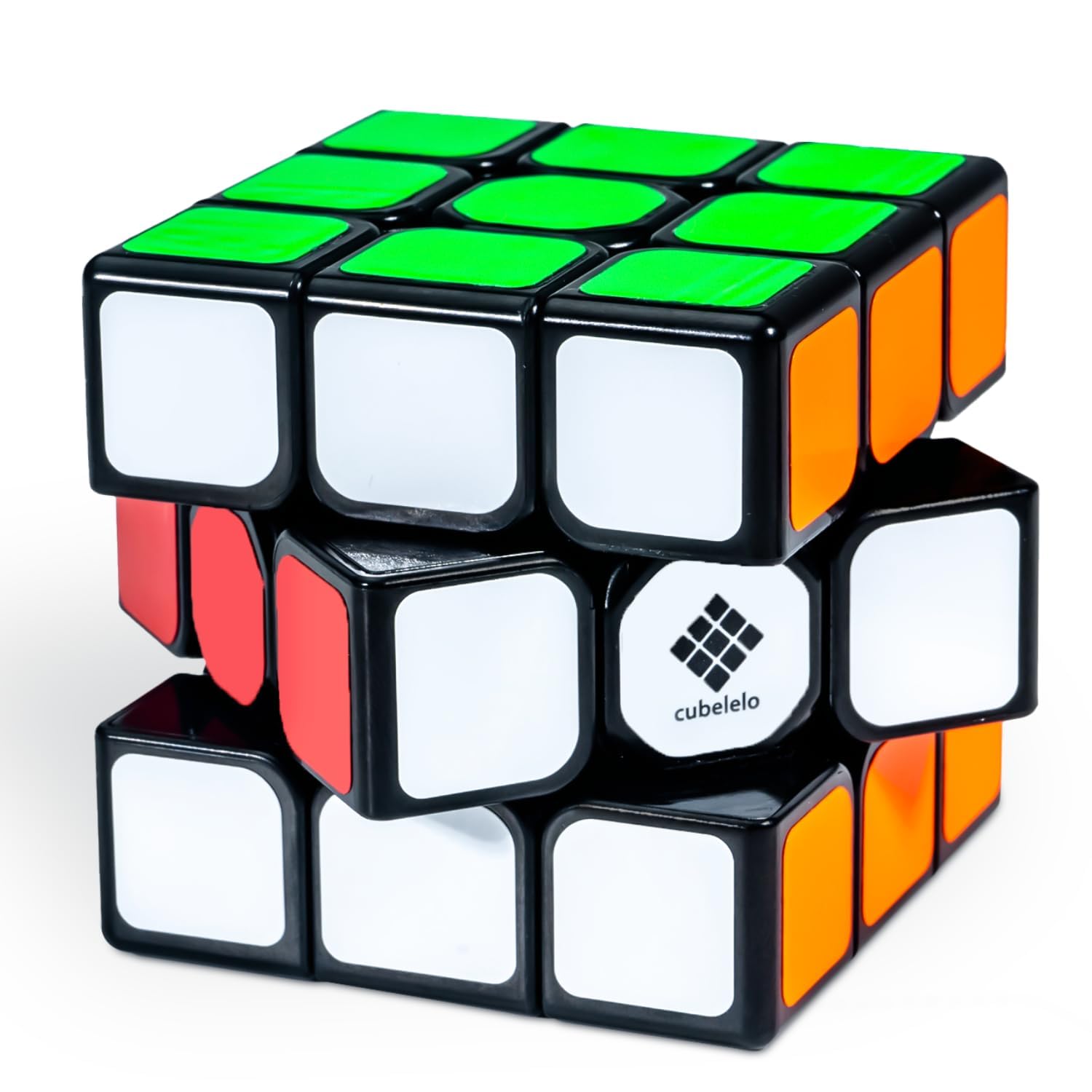 Cubelelo Drift 3x3 Black Speed Cube Set with Lubricant and Stand - Professional 3x3 Magic Cube for Adults & Kids - Smooth Fast Turning Puzzle Game for Beginners to Experts - Perfect for Competitions, Gifts & Stress Relief