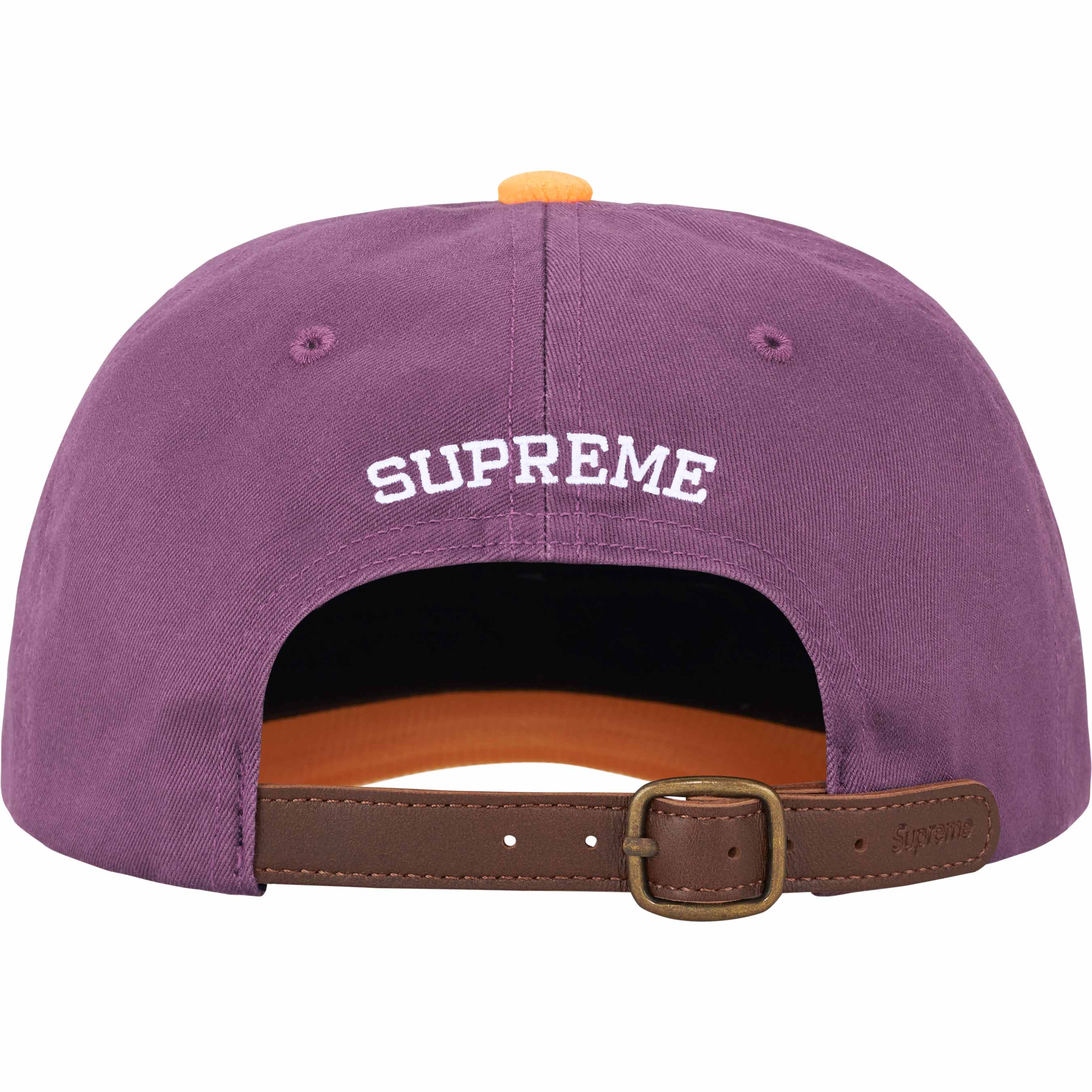 Supreme 2-Tone S Logo 6-Panel Purple Hat - Preorder Now | Streetwear Fashion Accessory for Urban Style & Skate Culture
