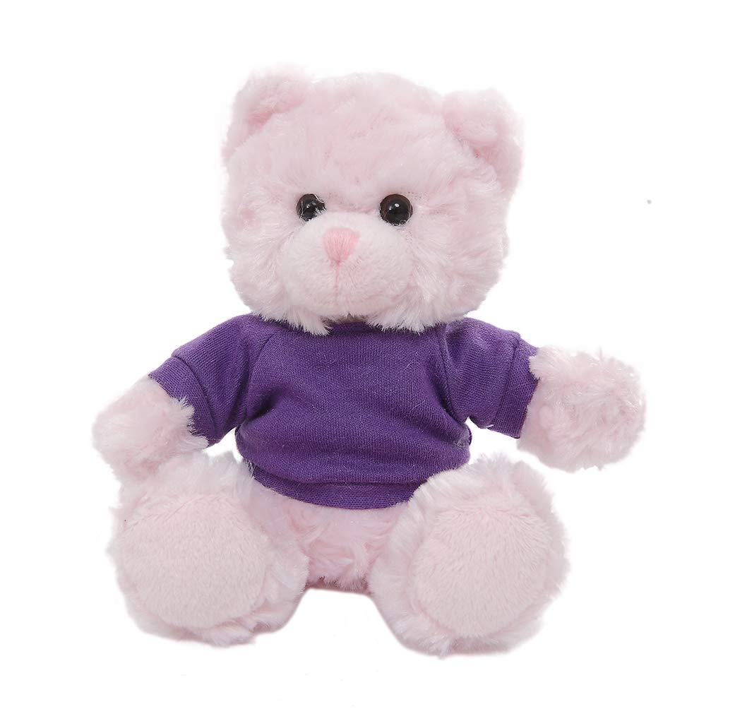 12 Inch Soft Plush Teddy Bear Stuffed Animal - Personalized Name & Text on T-Shirt, Valentine's Day Gift for Couples, Anniversaries & Romantic Occasions | Perfect for Gifting, Bedroom Decor & Cuddling