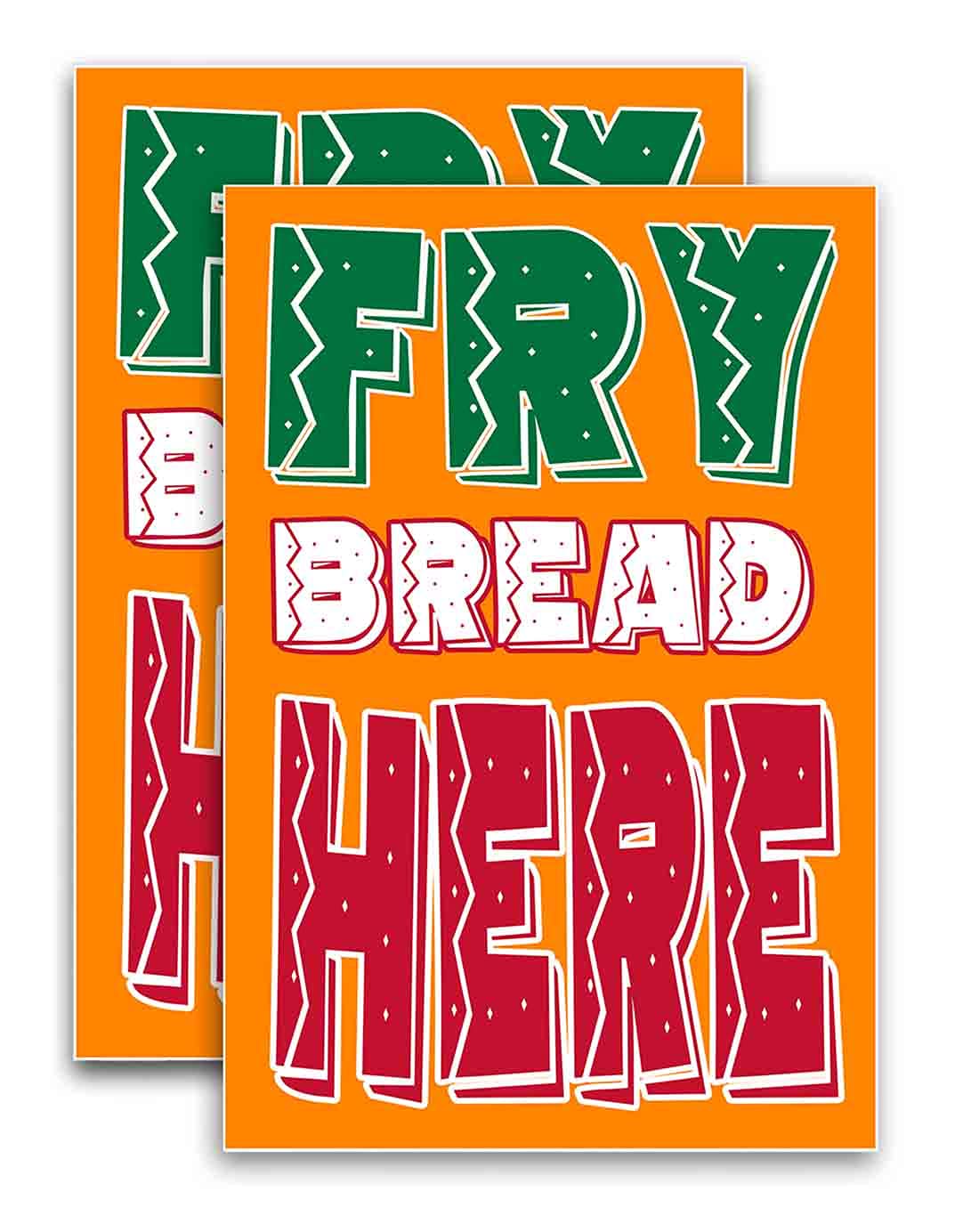 Fry Bread Here Vinyl Decal - 24