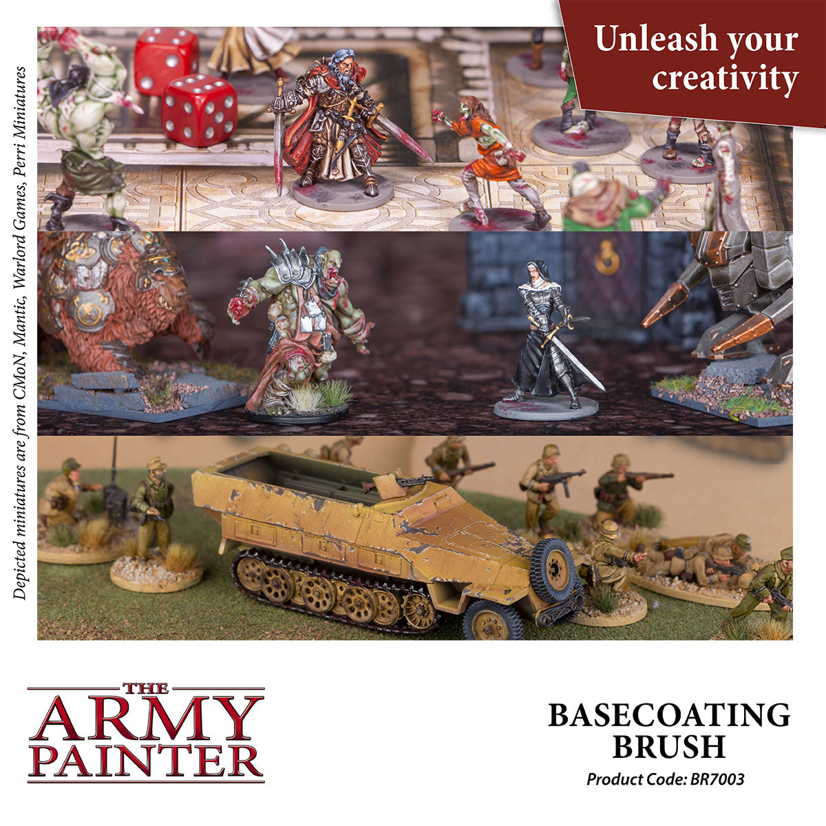 Premium Hobby Brush Set for Basecoating - Perfect for Miniature Painting, Warhammer, and Model Kits - Ideal for Artists, Hobbyists, and DIY Craft Projects