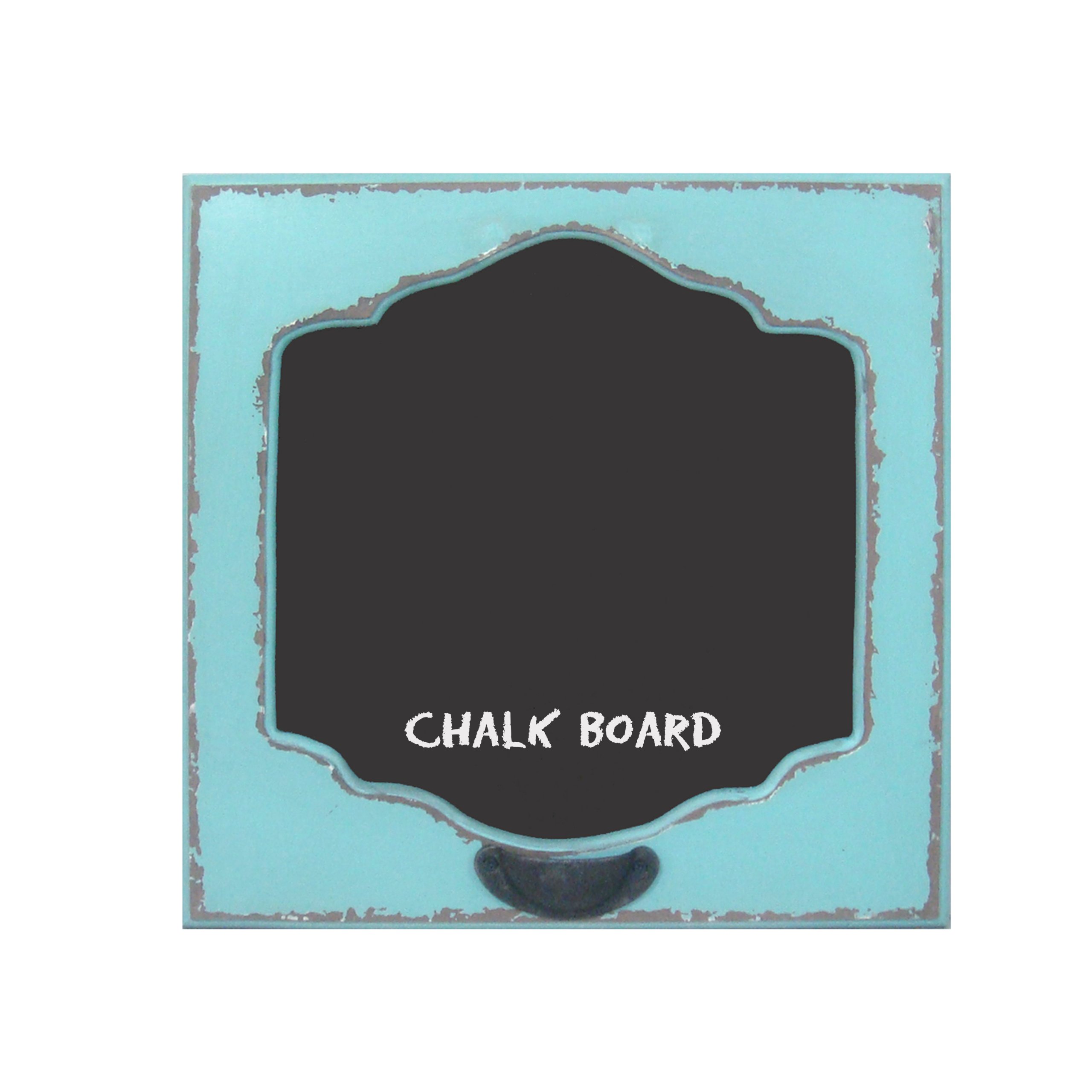 Premium Wooden Chalkboard with Blue Frame - Perfect for Kitchen Menus, Classroom Teaching & Home Office Organization