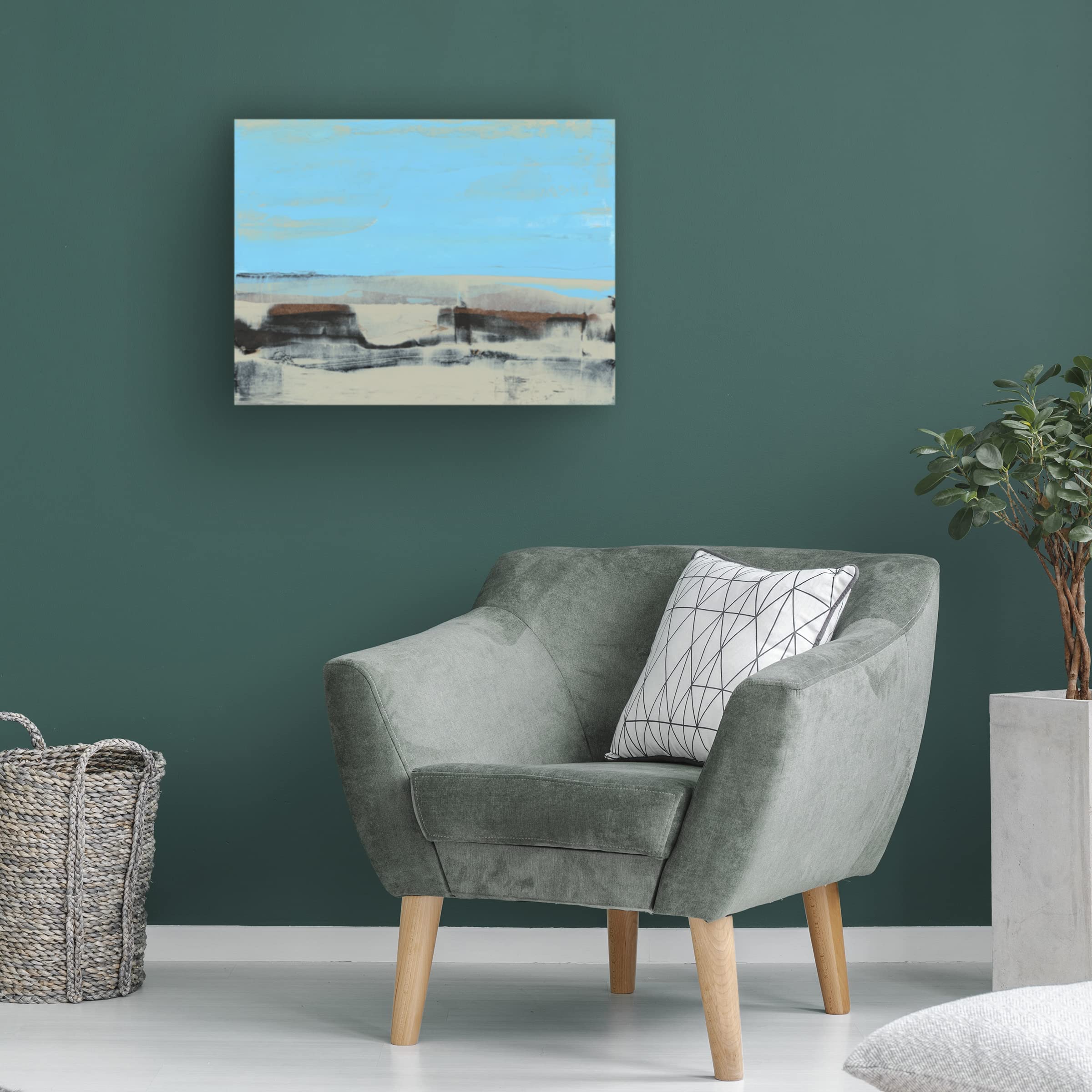 Sharon Gordon 'Reflecting On Summer V' Canvas Wall Art Print - Modern Home Decor for Living Room, Bedroom & Office - Trademark Fine Art Collection