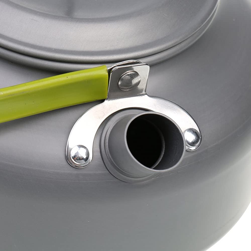 Doorslay 1.2L Camping Kettle - Stainless Steel Tea & Coffee Pot with Heat-Resistant Handle & Carry Bag - Perfect for Outdoor Adventures, Hiking, Picnics & RV Trips