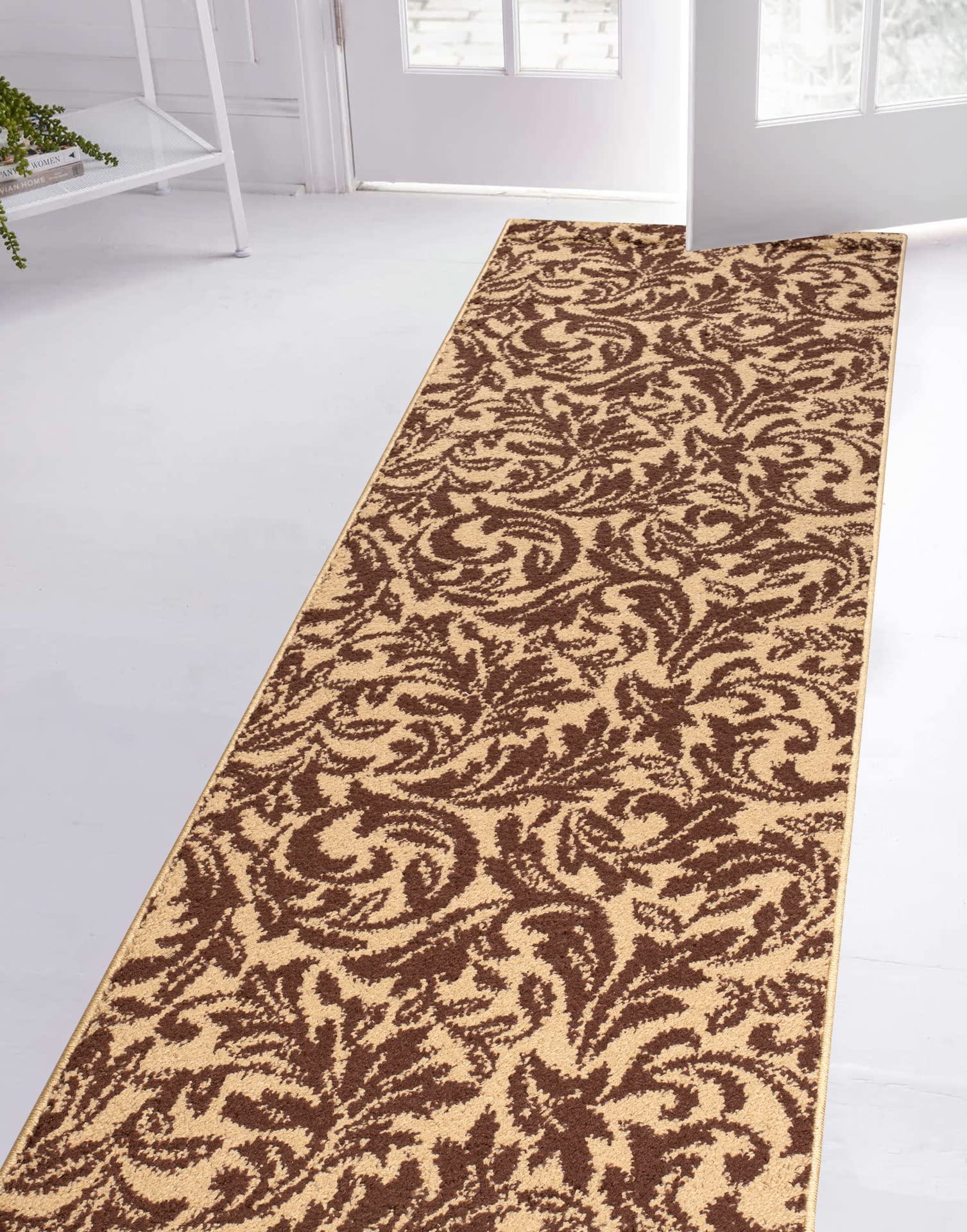 Pet-Friendly Stain-Resistant Anti-Slip Non-Adhesive Non-Shedding Durable Frieze Runner Rug - 31