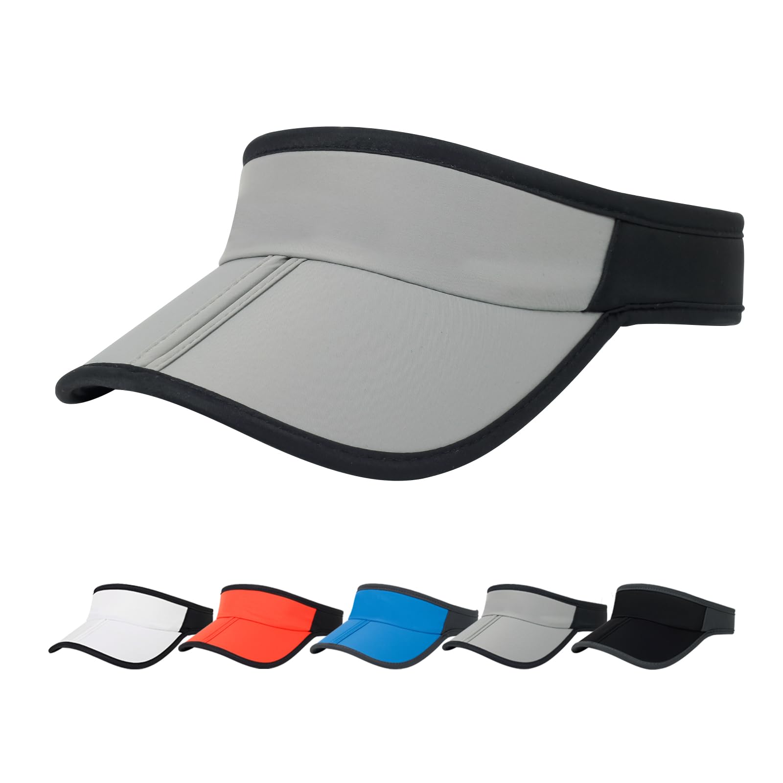 Best Sports Sun Visor Hats for Men & Women - Foldable Brim, Lightweight & Packable Adjustable Visor Cap for Running, Golf, Tennis - Perfect for Outdoor Activities & Summer Sports