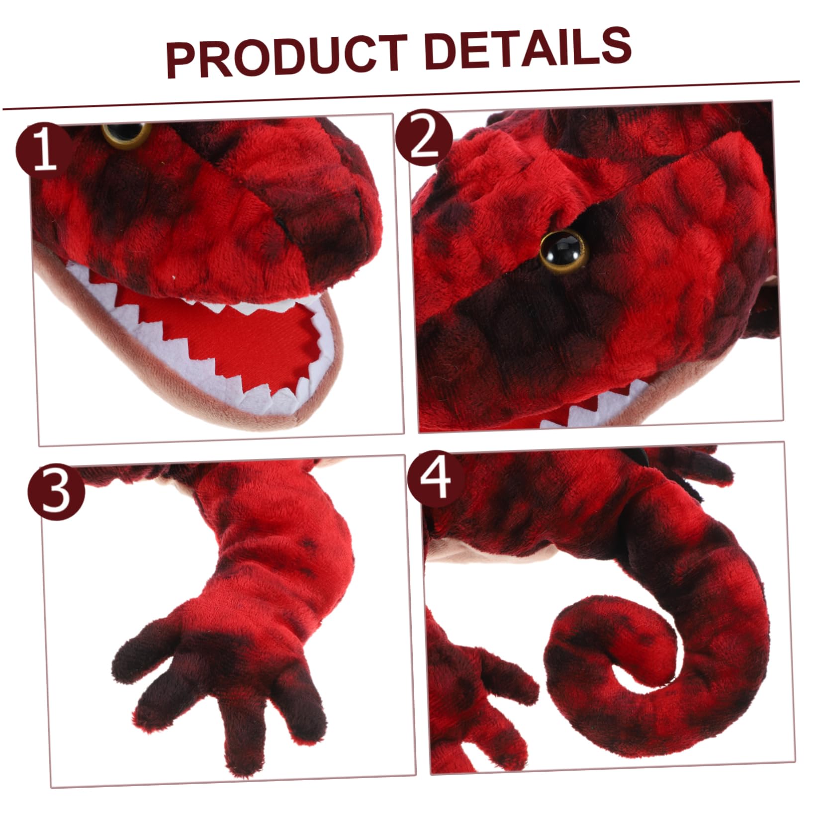 Realistic Lizard Hand Puppet - Soft Cotton & PP Animal Finger Puppet for Kids, Toddler Theater & Storytelling - Fun Educational Toy for Imaginative Play, Preschool Learning & Baby Crawling Activities