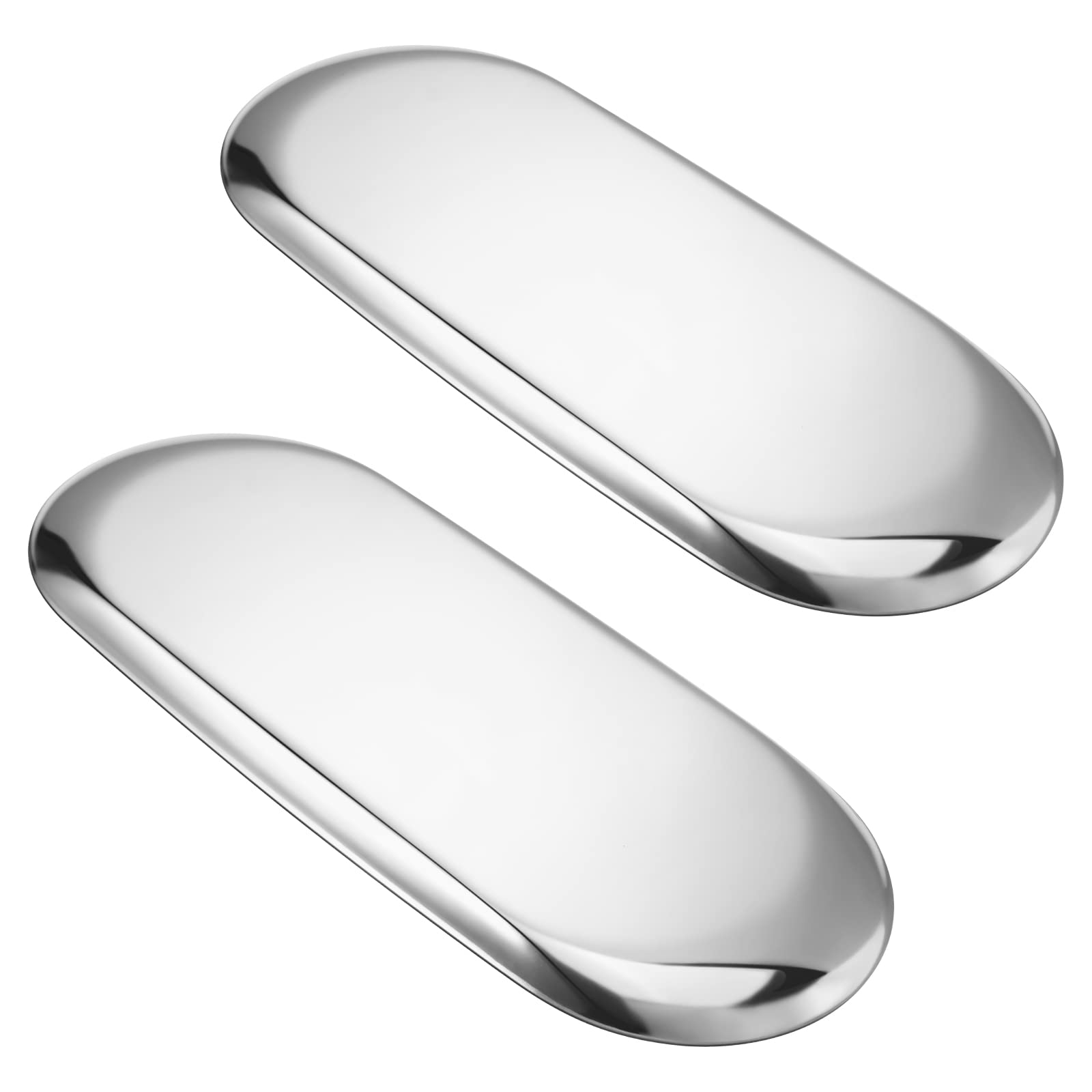 Stainless Steel Tray for Jewelry & Makeup - Vanity Bathroom Decor (30x12cm) - Perfect for Home Display & Organization