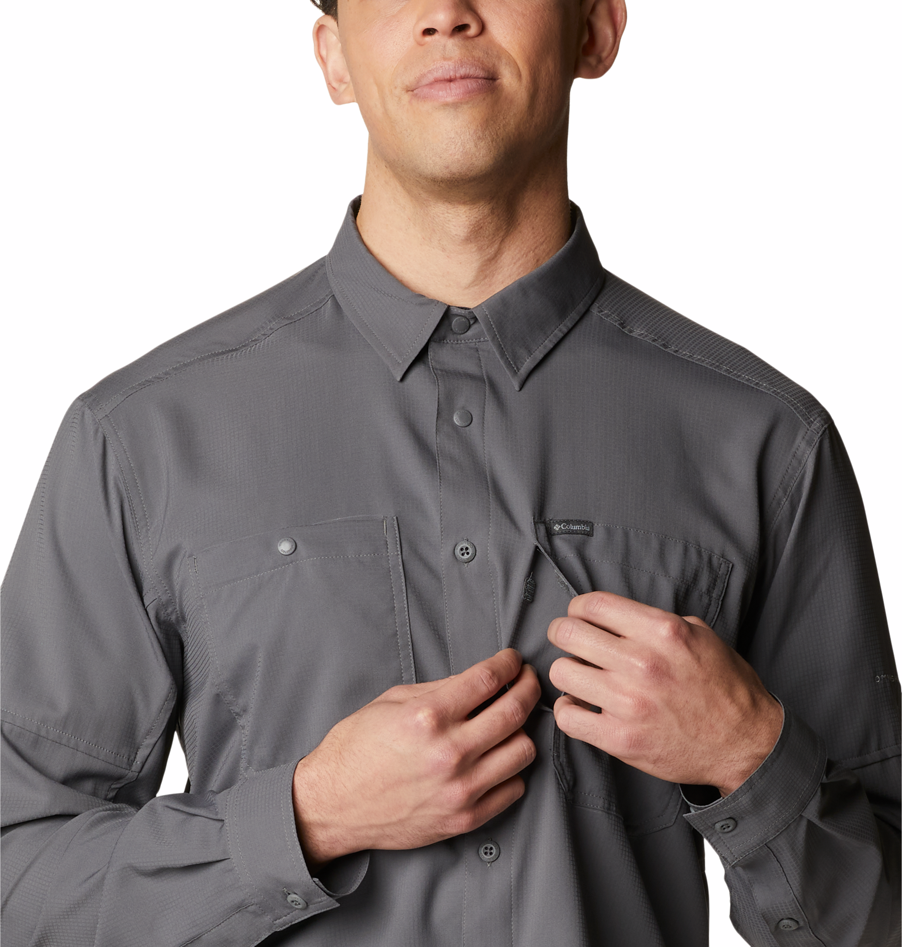 Columbia Silver Ridge™ Utility Lite Long Sleeve Shirt for Men - Lightweight Hiking & Outdoor Adventure Shirt with UPF Protection