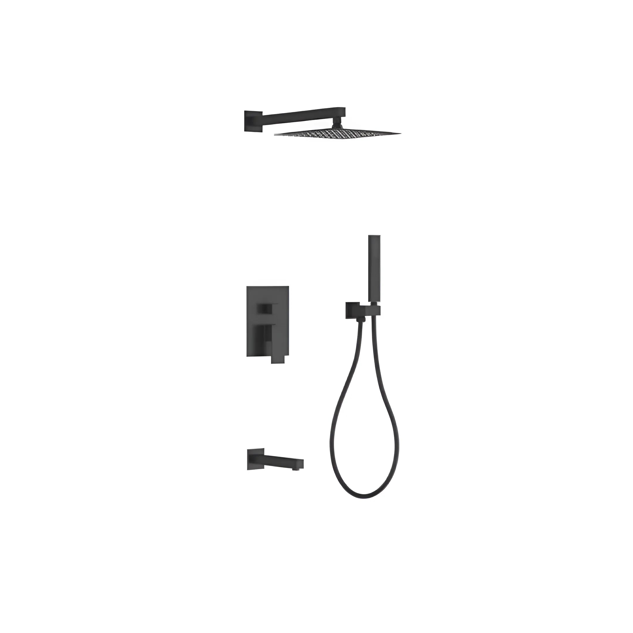 Premium 8-Function Shower System CM8043 - High Pressure Rainfall Showerhead with Handheld Spray - Perfect for Bathroom Renovation & Spa-Like Experience