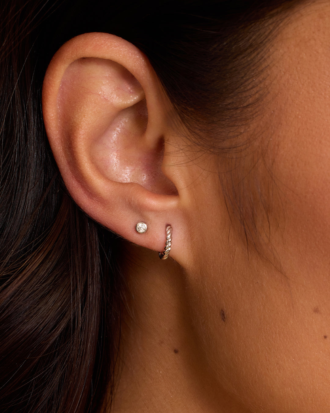 Sterling Silver Huggie Hoop Earrings for Women - Minimalist Single Hoop Earrings for Everyday Wear | Perfect for Work, Date Night & Casual Outfits