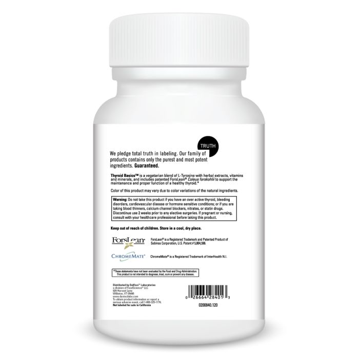 Davinci Labs Thyroid Support Supplement - Iodine & Selenium for Healthy Thyroid Function - Supports Metabolism & Energy - Ideal for Hypothyroidism & Hashimoto's Relief - Perfect for Daily Wellness Routine