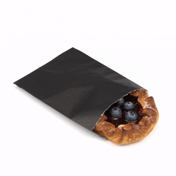 Premium Black Paper Bags 7x5 Inches - 100 Count Bulk Pack for Gift Wrapping, Party Favors & Retail Packaging