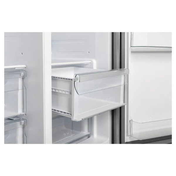 Forno 36 Inch Counter Depth Side by Side Refrigerator with Water and Ice Dispenser - Energy Efficient Stainless Steel Fridge for Modern Kitchen (Model FFRBI1844 36SB) - Perfect for Family Homes, Entertaining & Open Concept Living Spaces