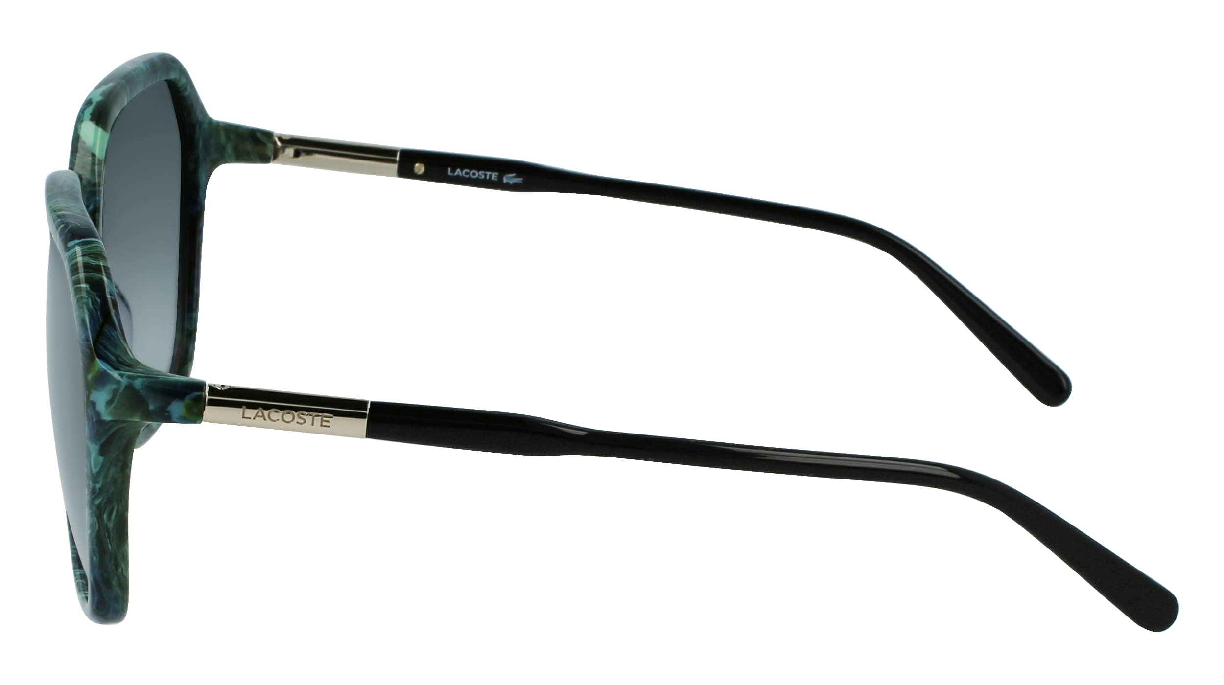 Lacoste Women's L962s Square Sunglasses - UV Protection, Polarized, Fashionable & Lightweight for Outdoor Activities, Driving, and Beach Wear