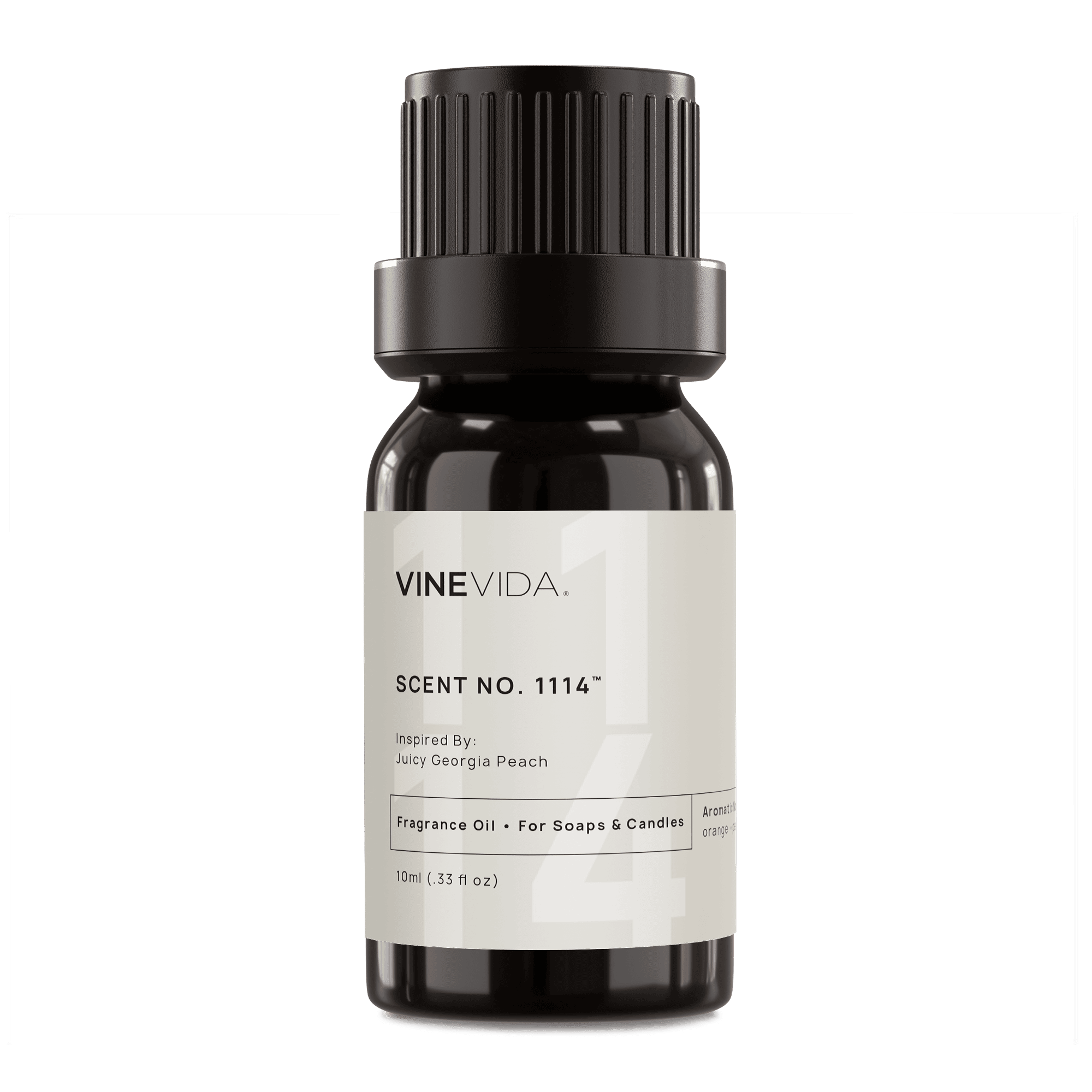 NO. 1114 Juicy Georgia Peach Fragrance Oil - Premium Scent for Handmade Soaps, Candles & DIY Cosmetics | Bath & Body Works Inspired Aroma | Perfect for Home Spa, Relaxation & Gift Giving