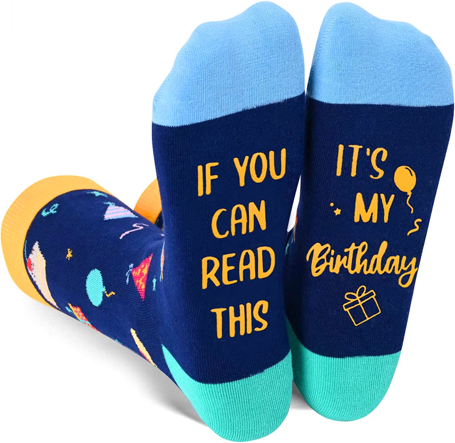 Funny Novelty Socks for Men & Women - Beer, Wine, Coffee & Taco Themed Non-Slip Crew Socks | Perfect Gift for Food Lovers, Baristas & Party Goers | Great for Casual Wear, Gifts & Themed Parties