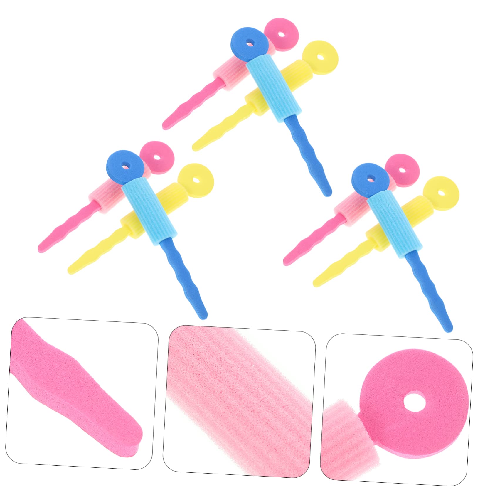 Beavorty 9 Pcs Sponge Hair Rollers for Women & Girls - Non-Damaging Curling Tool for Wavy & Curly Hair - Perfect for Overnight Styling, Home Salon & Party Hairstyles