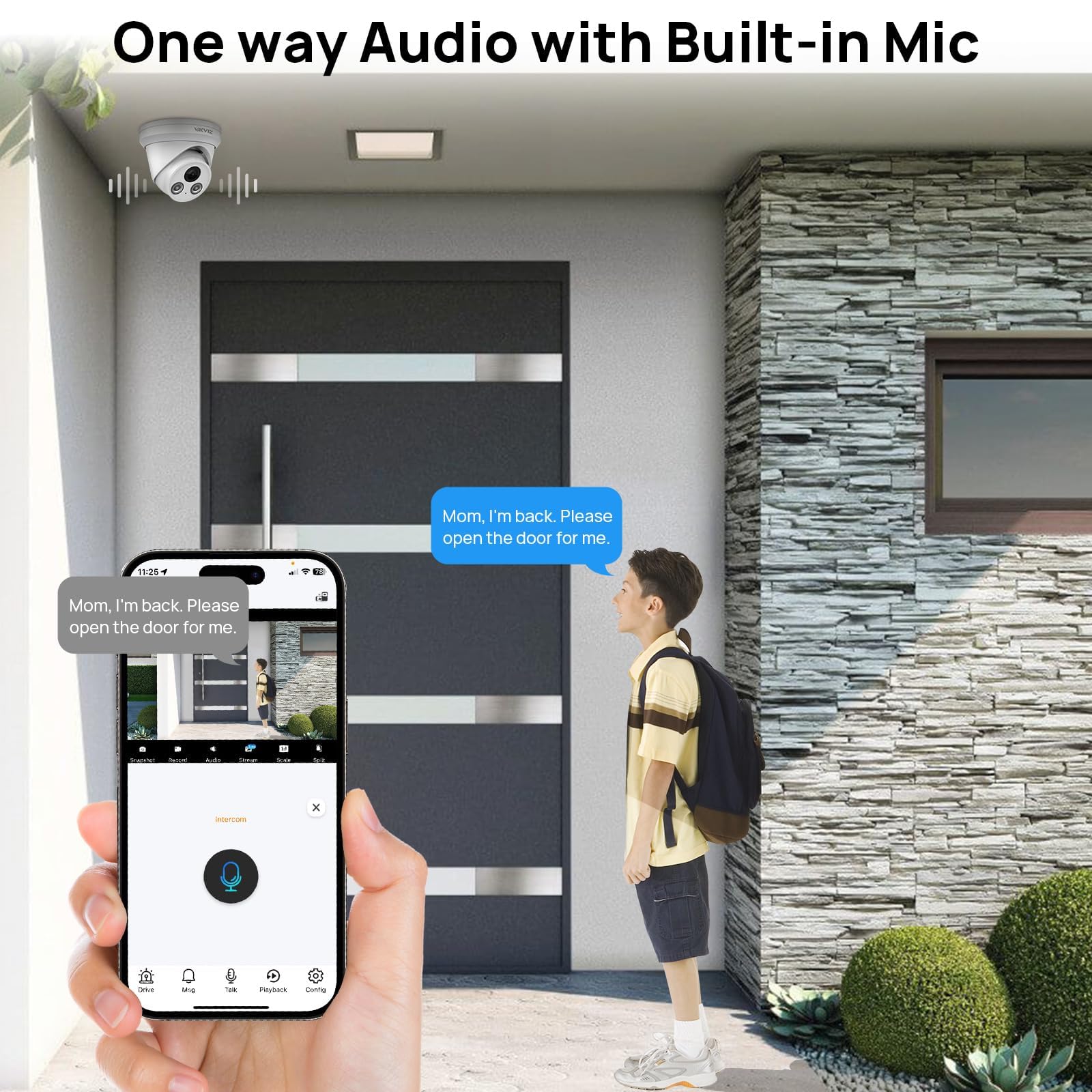 Hikvision 8MP PoE IP Security Camera Outdoor - 4K Ultra HD, Built-in Microphone, 2.8mm Lens, Smart Human/Vehicle Detection, 98ft IR Night Vision, H.265+, IP67 Weatherproof - Ideal for Home Security, Business Surveillance & Outdoor Monitoring
