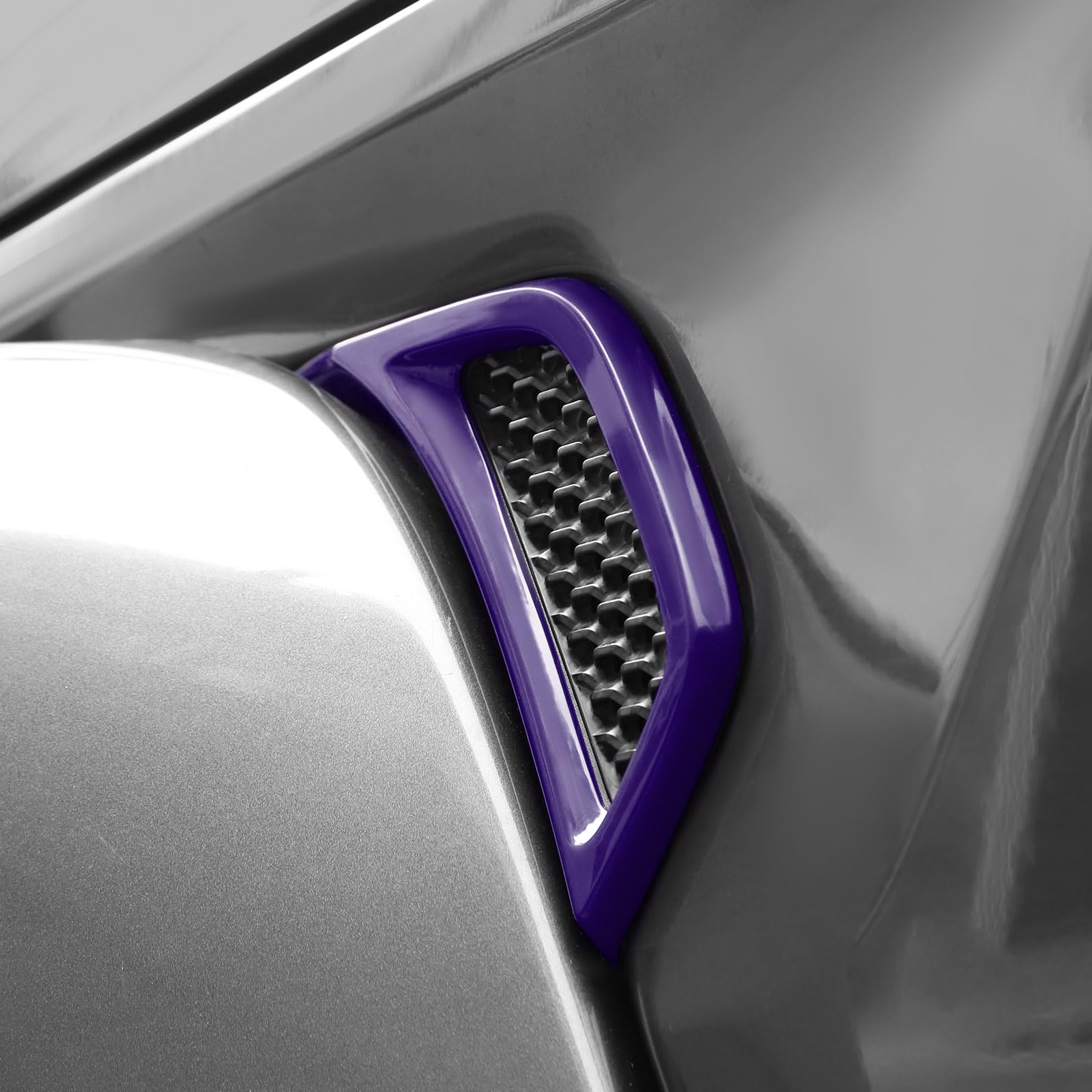 RT-TCZ Jeep JL Side Fender Vent Decal Trim Cover - Compatible with Jeep Wrangler JL/JLU & Gladiator JT (2018-2024) - Purple Exterior Accessories (2-Piece Set) - Enhance Off-Road Style & Protection