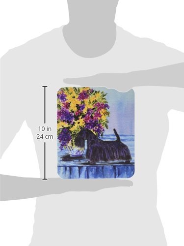 Scottish Terrier Mouse Pad & Hot Pad Trivet - Large Washable Non-Slip Desk Mat for Home Office, Gaming, Computer & Laptop Use | Cute Dog-Themed Workspace Accessory