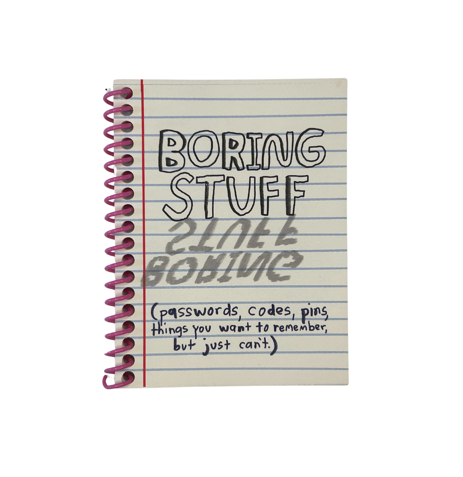 Boring Stuff Journal - Minimalist Notebook for Daily Thoughts, Notes & Journaling | Perfect for Work, School & Personal Use