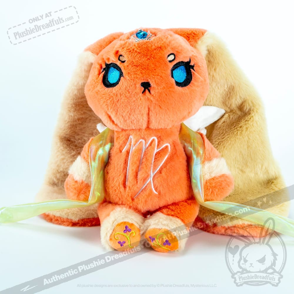 Plushie Dreadfuls Virgo Rabbit Stuffed Animal - Soft Zodiac Plush Toy for Collectors, Gifts & Home Decor