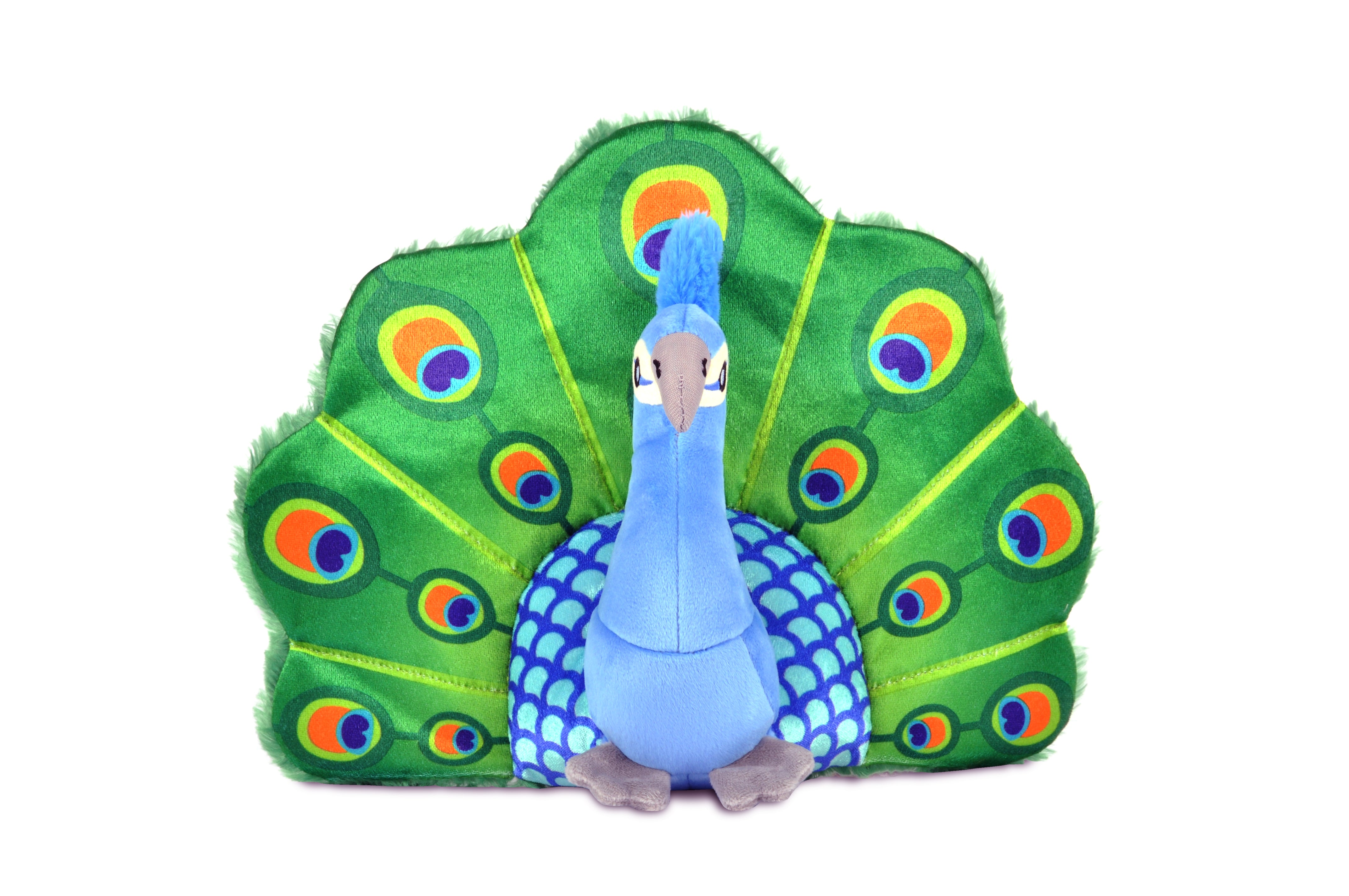 Percy the Peacock Plush Dog Toy - Fetching Flock™ Interactive Chew Toy for Dogs | Soft & Durable Pet P.L.A.Y. Toy for Fetch, Tug-of-War & Cuddling | Perfect for Playtime, Training & Comfort