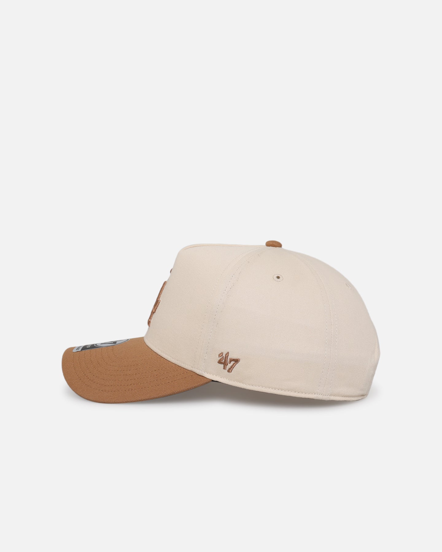 47 Brand Los Angeles Dodgers 'Two Tone Dodgers' 47 MVP DT Snapback Camel Hat - Adjustable Baseball Cap for Men & Women, Perfect for Sports Fans, Game Day, and Casual Wear