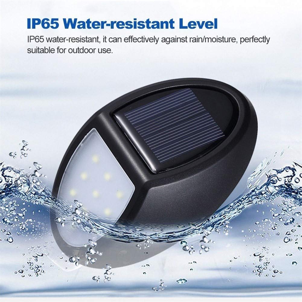 10 LED Solar Powered Wall Light - IP65 Waterproof Outdoor Lighting for Yard, Garden, Courtyard | Energy Efficient Landscape Lighting for Pathways, Patios & Backyards