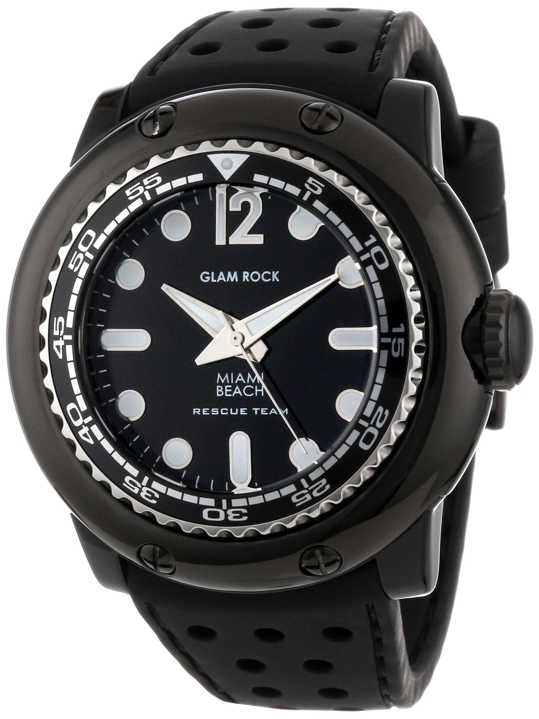 Glam Rock Women's Watch - Black Polycarbonate Band, Stylish & Durable for Everyday Wear, Office & Casual Outfits