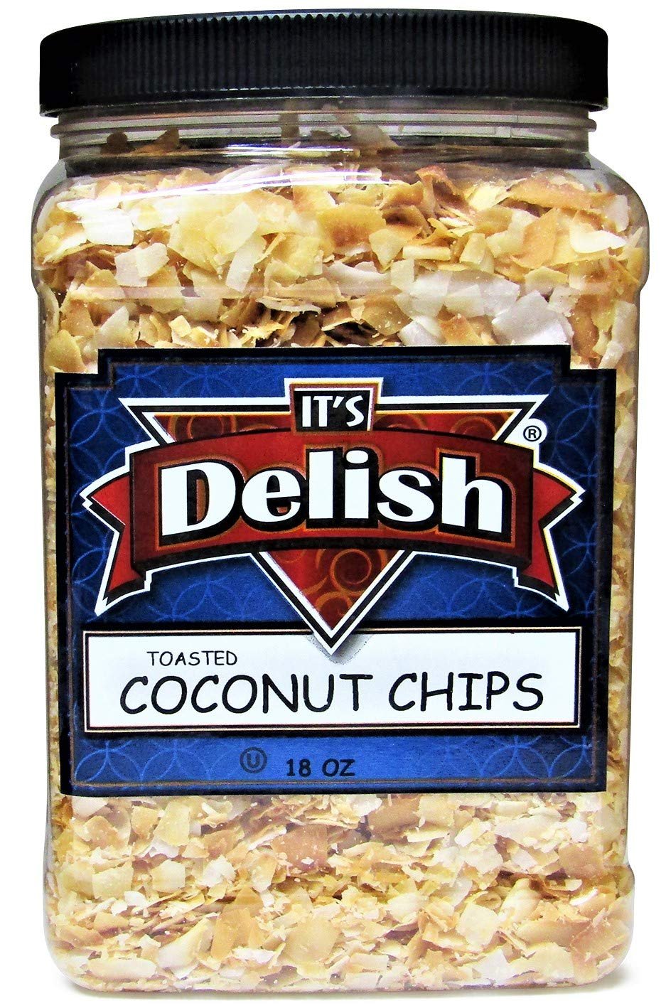 Organic Unsweetened Toasted Coconut Chips - 18oz Jumbo Jar | Gluten-Free, Vegan Snack for Baking, Smoothie Bowls & Healthy Desserts