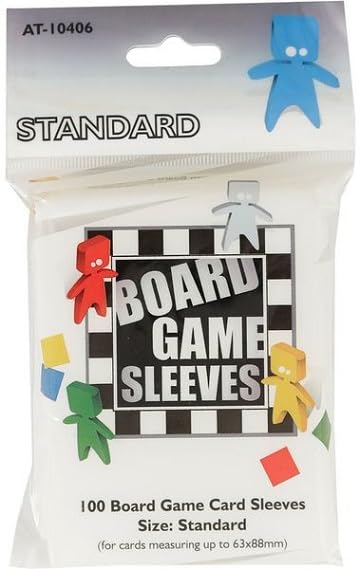 Arcane Tinmen ATM10406 Standard Board Game Card Sleeves - Gray (100 Count) | Premium Protection for MTG, Pokemon & Trading Cards | Perfect for Game Nights & Card Collectors