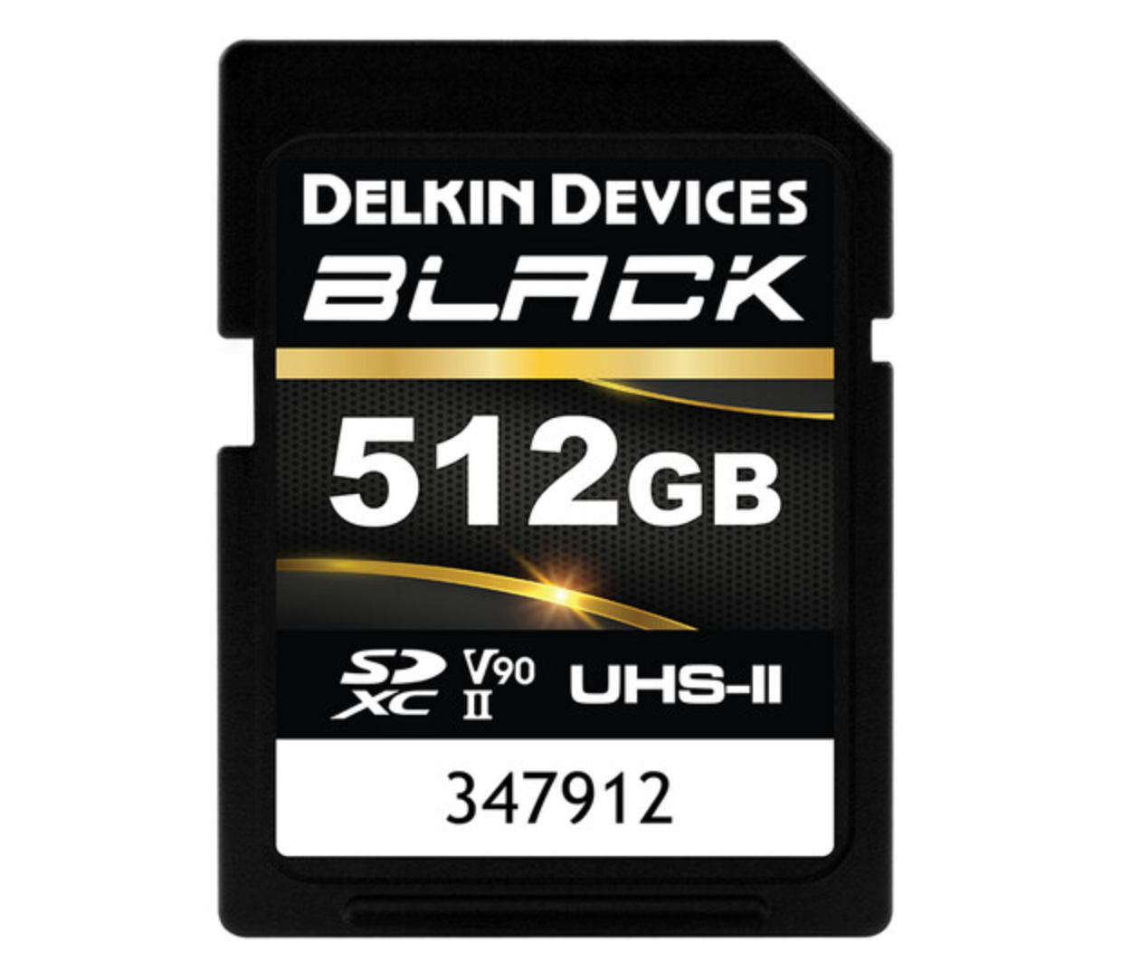 Delkin Devices 512GB UHS-II SDXC Memory Card - High Speed Black SD Card for Professional Photography, 4K Video & Action Cameras