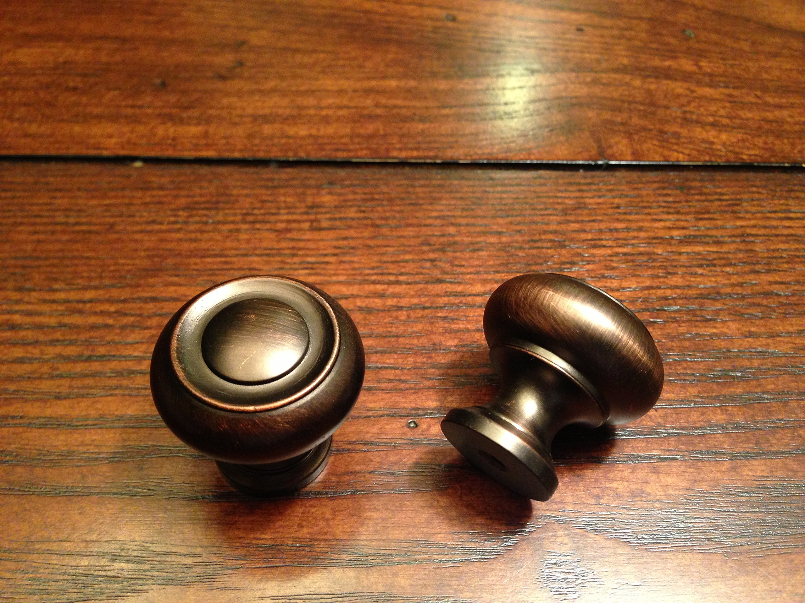 Hanson Venetian Bronze Cabinet Knobs - Set of 10, Solid Metal Kitchen Drawer Pulls for Cabinets & Furniture (Oil Rubbed Bronze Finish) - Perfect for Kitchen Remodel, Bathroom Vanity & DIY Home Decor Projects