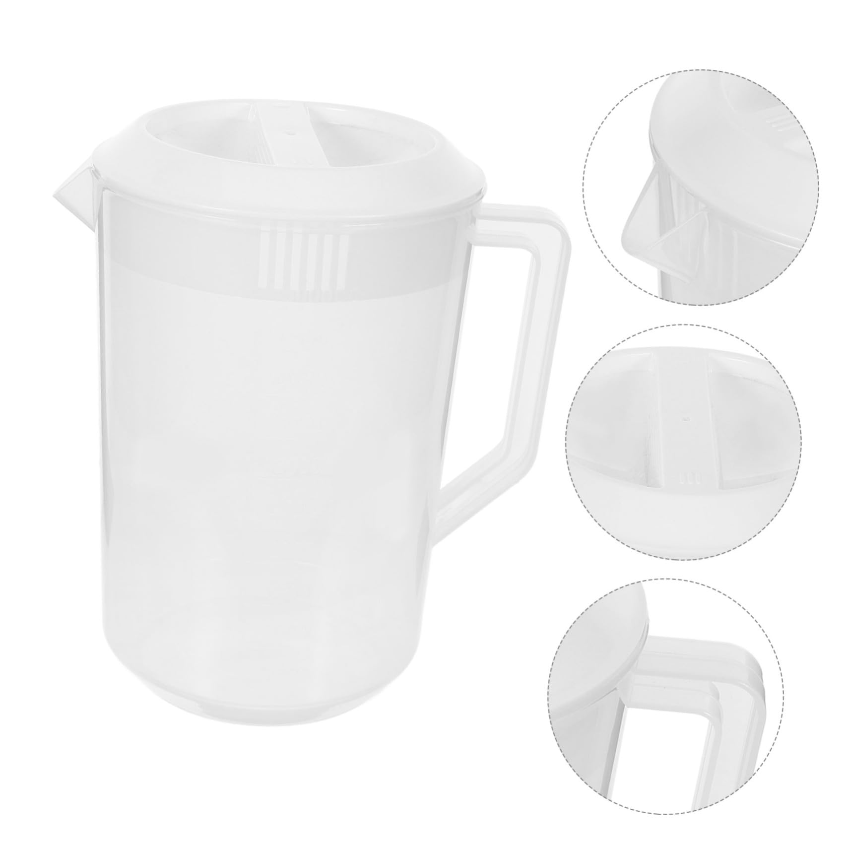 Cabilock 2L Glass Beverage Pitcher with Measurement Scale - Cold Water Kettle, Juice Pitcher for Iced Tea, Lemonade & Cocktails - Perfect for Parties, BBQs & Home Bars
