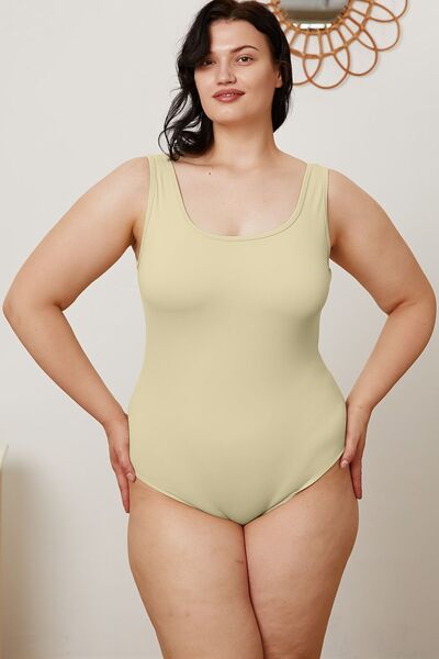 Square Neck Sleeveless Bodysuit for Women - Stretchy Slim Fit Tank Top - Summer Casual Wear for Outfits & Layering