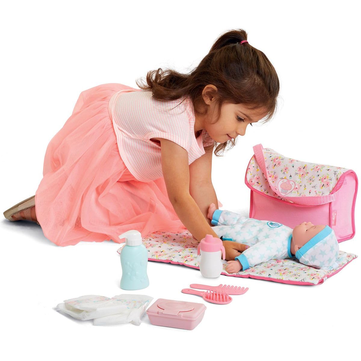 **Premium Baby Changing Bag for Toddlers & Kids - Waterproof Diaper Bag with Changing Mat, Ideal for Travel, Daycare & On-the-Go Parents - Perfect Doll Accessories & Nappy Storage Solution**    *(Use Cases: Great for parents, caregivers, and doll playtime—keeps essentials organized during outings, trips, and pretend play!)*