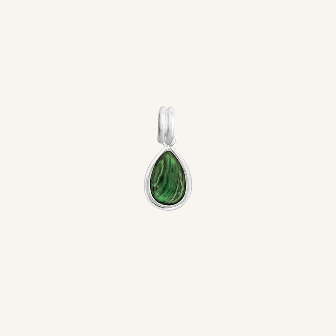Natural Malachite Trove Charm Pendant - Handmade Jewelry for Women, Healing Crystal Gift for Spiritual Protection & Positive Energy - Perfect for Meditation, Yoga & Everyday Wear