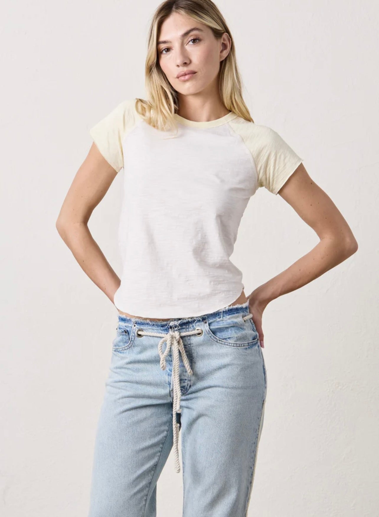 Penny Relaxed Tie Waist Jeans for Women - High Waist Stretch Denim Pants with Adjustable Belt | Perfect for Casual Wear, Office & Weekend Outings