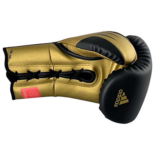 Adidas Tilt 350 Pro Vegan Leather Boxing Gloves - Durable Lace-Up Training Gloves with Tilt Technology for Men & Women | Perfect for MMA, Kickboxing & Fitness Training